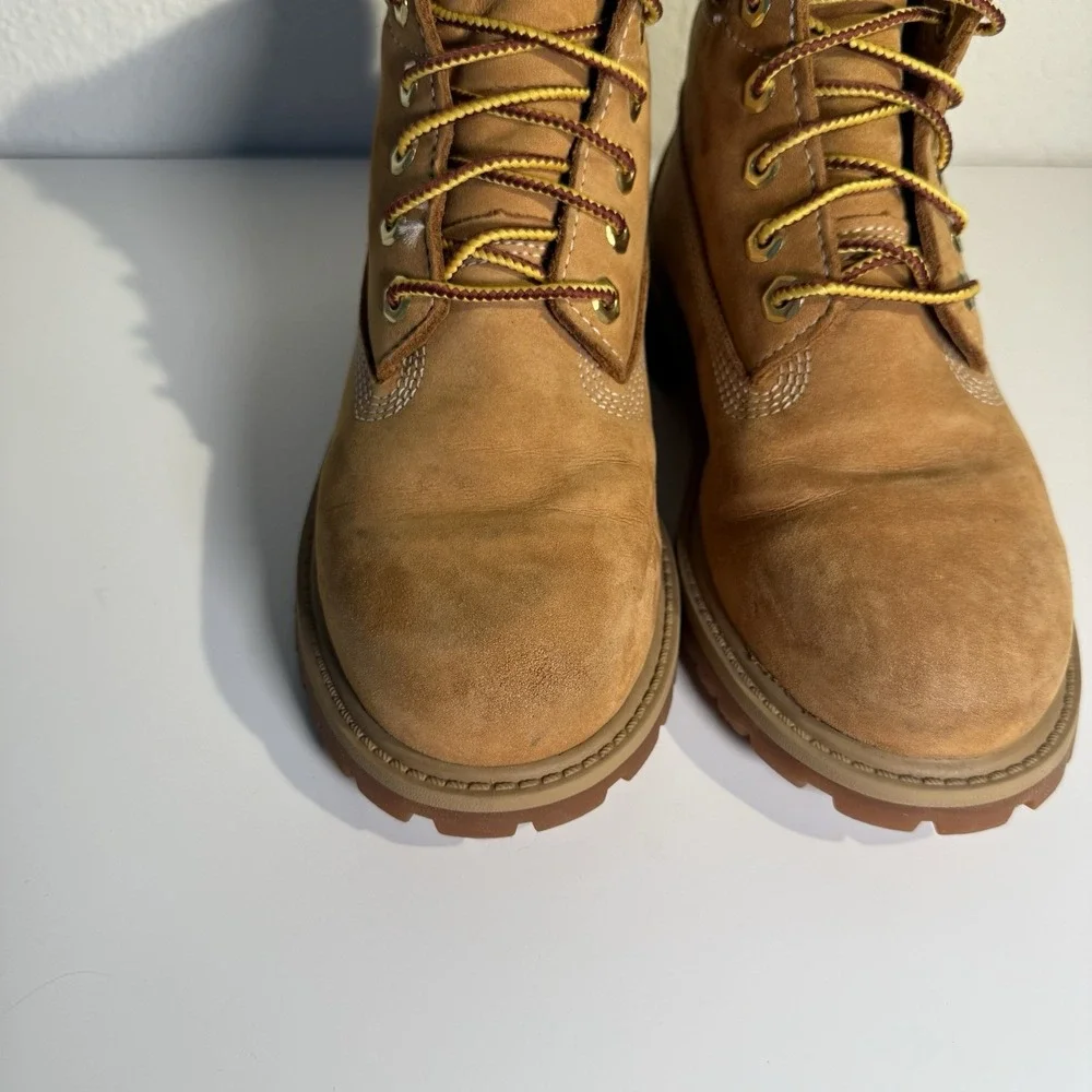 Timberland 12709 Wheat Nubuck Lace Up Boots Youth US Size‎ 1.5M